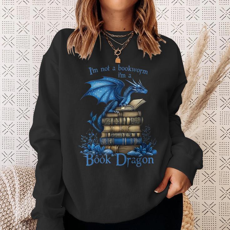 Bookworm I'm a Book Dragon Fantasy Reader Bookish Sweatshirt Gifts for Her Bookworm I'm a Book Dragon Fantasy Reader Bookish Sweatshirt Gifts for Her