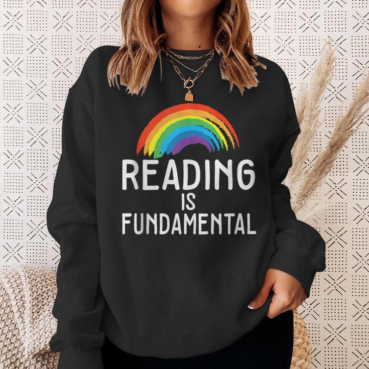 Bookworm Literature I Book Nerd I Reading Is Fundamental Sweatshirt Gifts for Her
