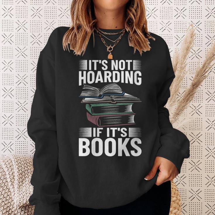 Bookworm Outfit Book Lover It's Not Hoarding If It's Books Sweatshirt Gifts for Her Bookworm Outfit Book Lover It's Not Hoarding If It's Books Sweatshirt Gifts for Her