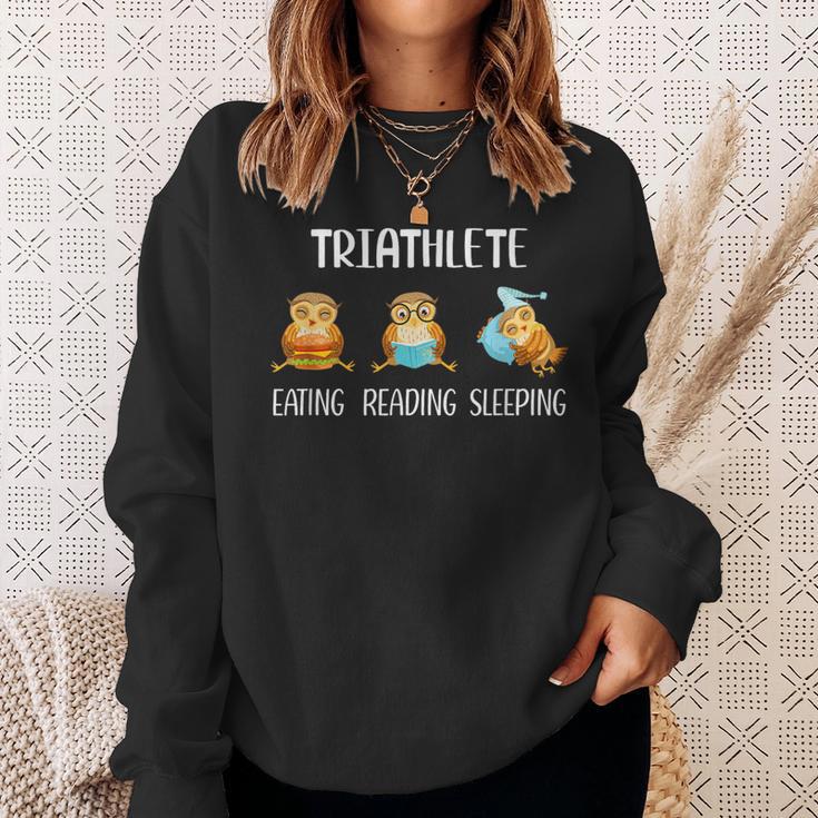 Bookworm Reading Book Fans Owl Sweatshirt Gifts for Her