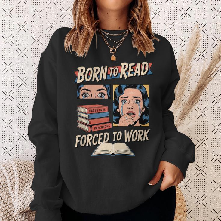 Born To Read For Book Lovers Sweatshirt Gifts for Her Born To Read For Book Lovers Sweatshirt Gifts for Her