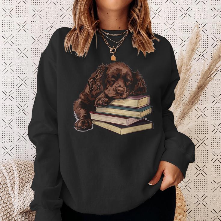 Boykin Spaniel Books Dog Breed Graphic Sweatshirt Gifts for Her