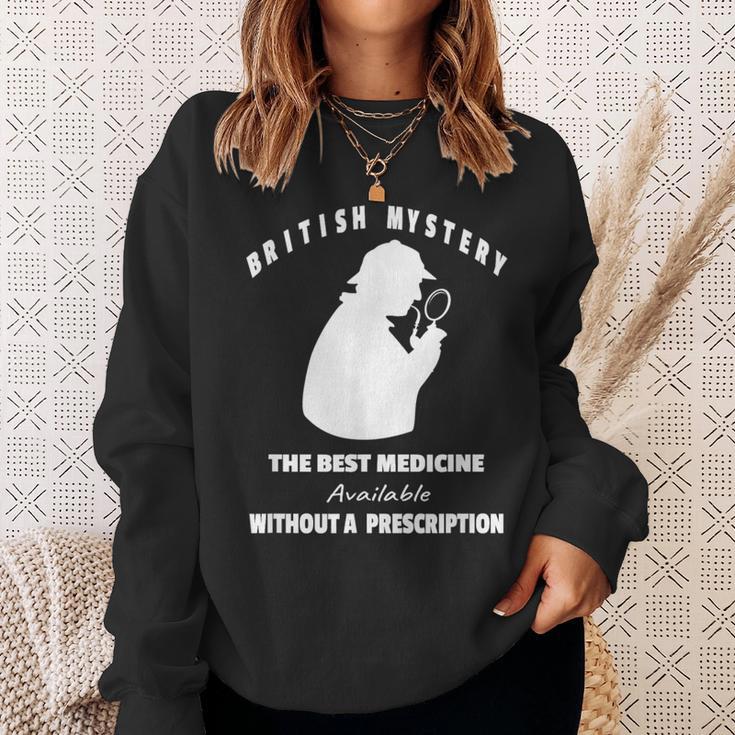 British Mystery Books Reader Crime Suspense Reading Lover Sweatshirt Gifts for Her