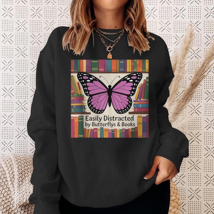 Butterfly Decor Book Butterfly Party Favors Purple Butterfly Sweatshirt Gifts for Her
