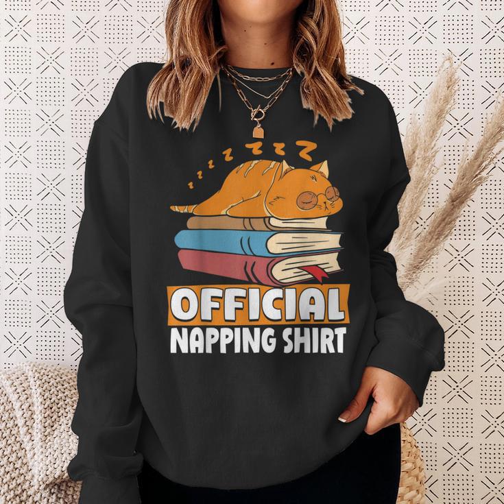 Cat Sleeping Napping Bookworm Reading Book Lover Book Nerd Men Women Kids Sweatshirt Gifts for Her Cat Sleeping Napping Bookworm Reading Book Lover Book Nerd Men Women Kids Sweatshirt Gifts for Her