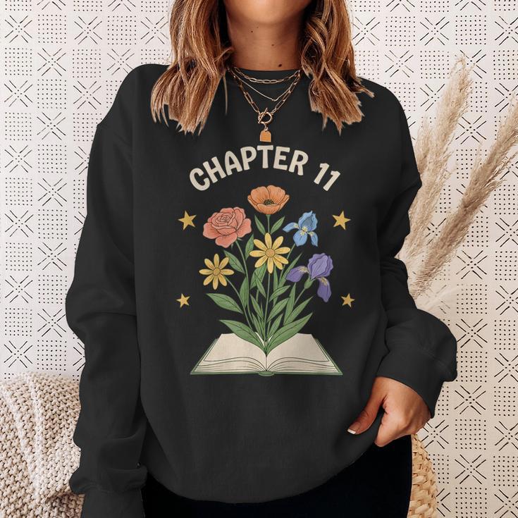 Chapter 11 Floral Book Birthday Reading Lover Sweatshirt Gifts for Her