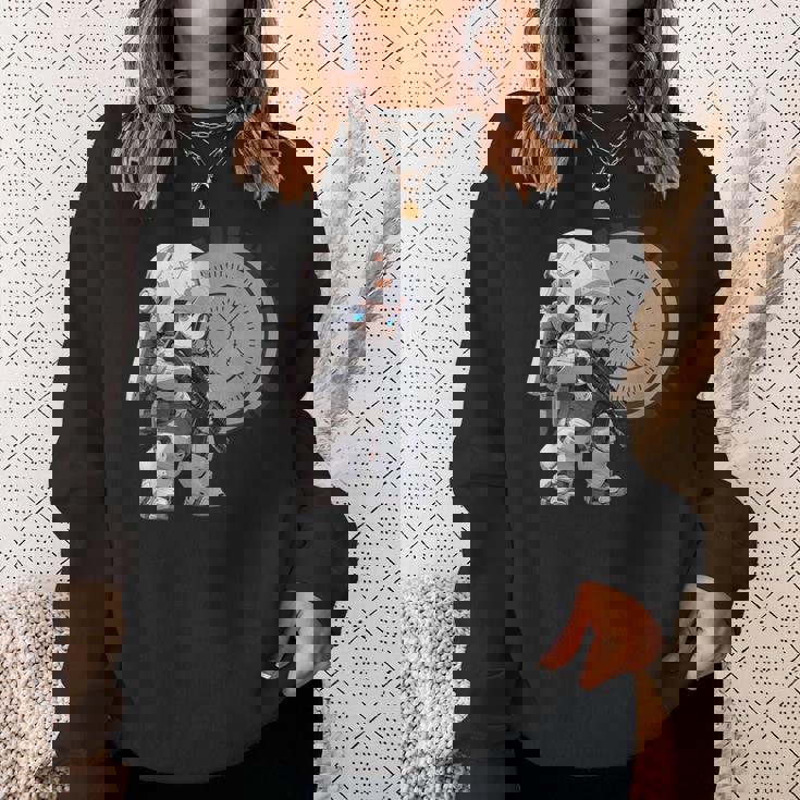 Chibi Charaeries 【アニメ、ちびキャラ、デフォルメ、タクティカル、かわいい、かっこいい】 スウェットシャツ 彼女への贈り物