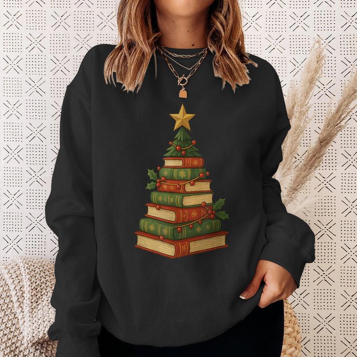 Christmas Book Tree Bookshelf Holiday For Readers Librarians Sweatshirt Gifts for Her Christmas Book Tree Bookshelf Holiday For Readers Librarians Sweatshirt Gifts for Her