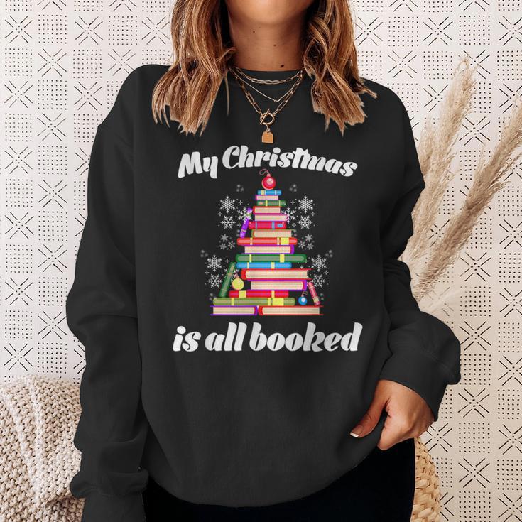 My Christmas Is All Booked Merry Bookmas For Book Lover Sweatshirt Gifts for Her My Christmas Is All Booked Merry Bookmas For Book Lover Sweatshirt Gifts for Her