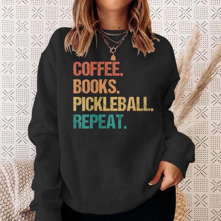 Coffee Books Pickleball Reading Lovers Bookworm Sweatshirt Gifts for Her Coffee Books Pickleball Reading Lovers Bookworm Sweatshirt Gifts for Her