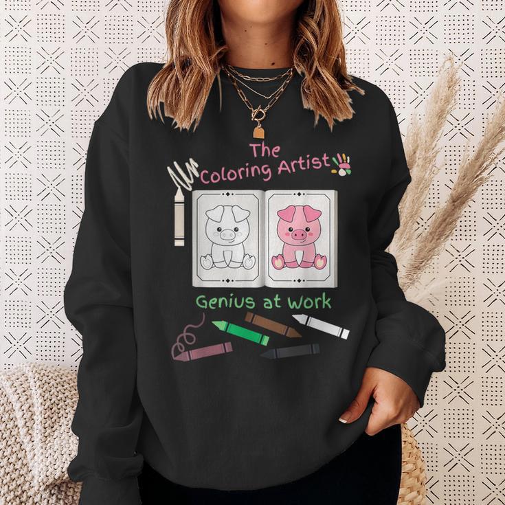 Coloring Book For Kids Ages 3 To 5 Color Inside The Lines Sweatshirt Gifts for Her