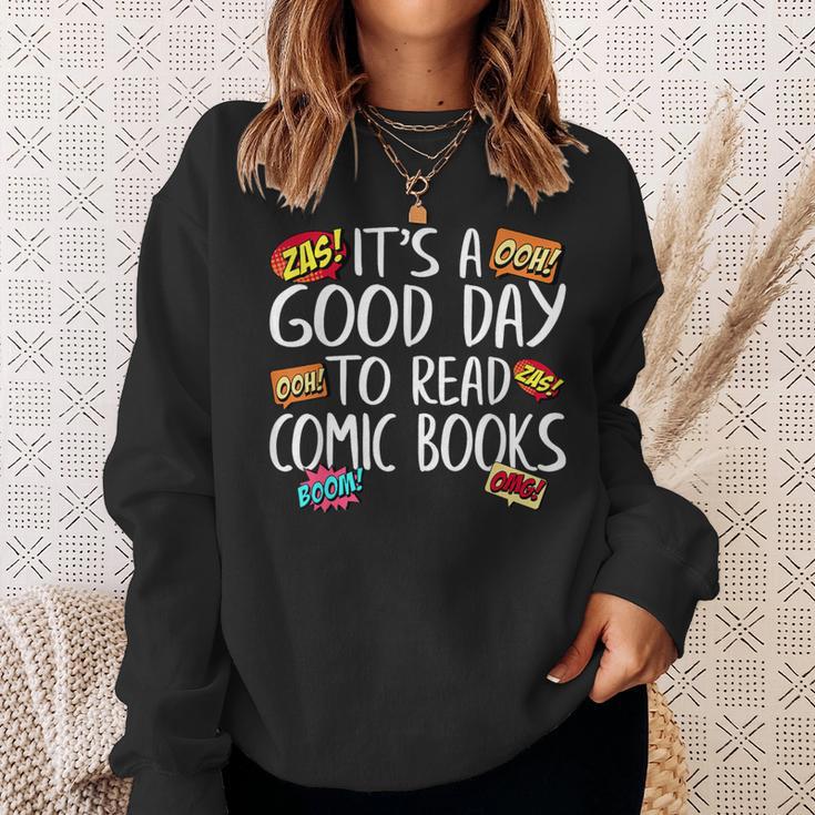 Comic Book Reading Collector Nerd Fan Anime Book Sweatshirt Gifts for Her
