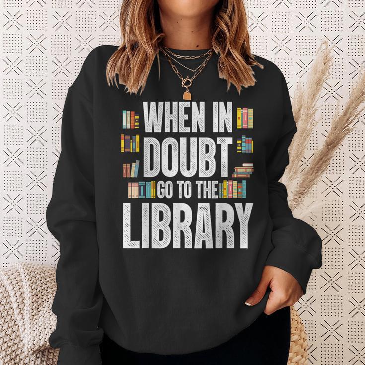 Cool Book Reader Men Women Library Themed Bookworm Librarian Sweatshirt Gifts for Her