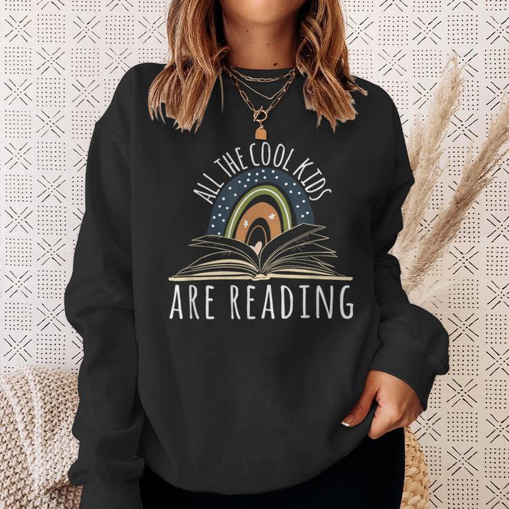 All The Cool Kids Are Reading Teacher Life Read Books Sweatshirt Gifts for Her All The Cool Kids Are Reading Teacher Life Read Books Sweatshirt Gifts for Her