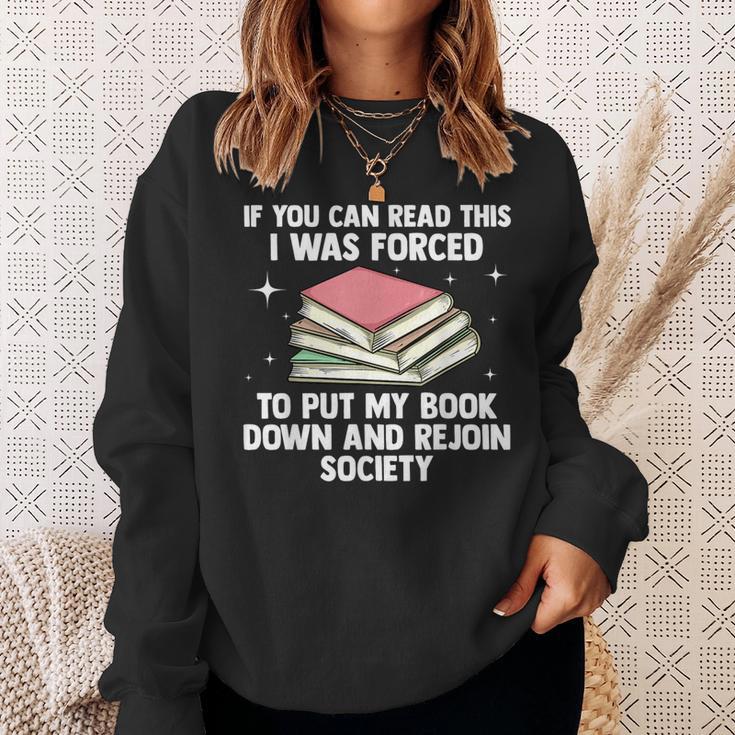 Cool Librarian Art For Men Women Novel Book Nerd Library Sweatshirt Gifts for Her