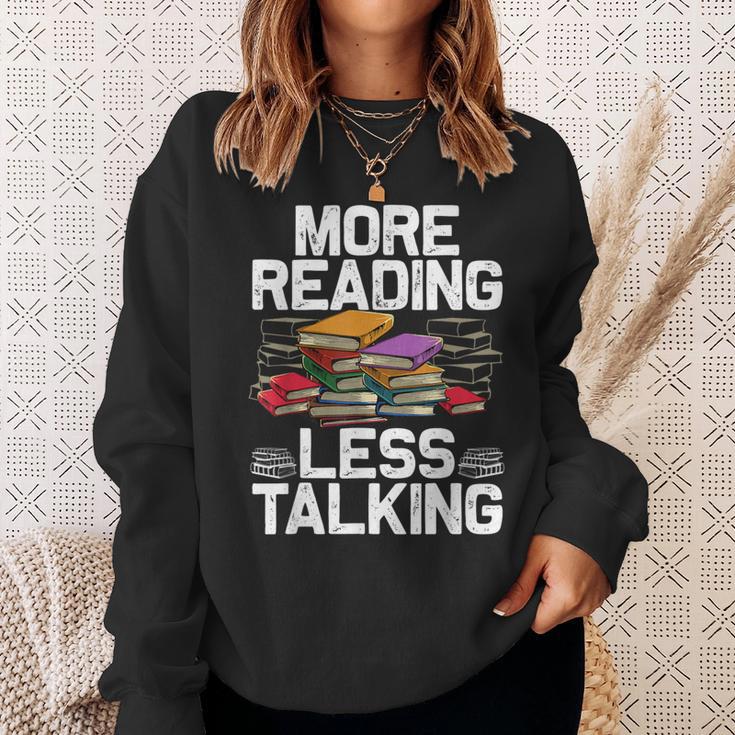 Cool Reading Books For Men Women Book Lover Bookworm Library Sweatshirt Gifts for Her