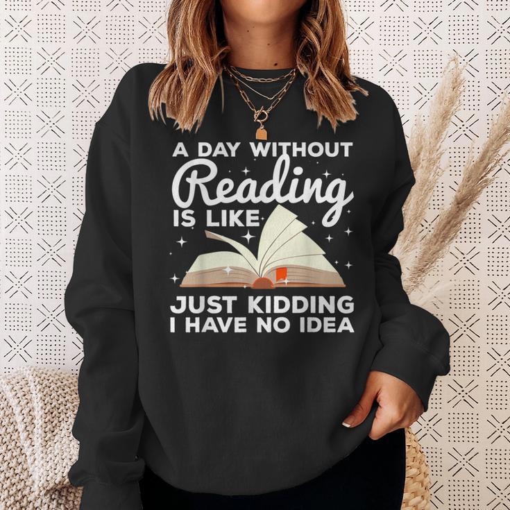 Cool Reading For Men Women Kids Bookworm Teacher Book Reader Sweatshirt Gifts for Her