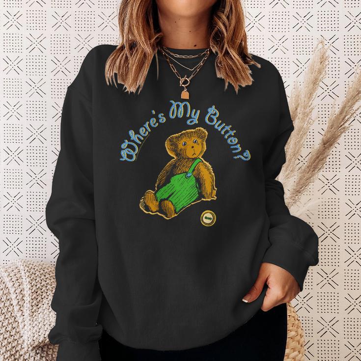 Corduroy Where's My Button Teddy Bear Retro Children's Book Sweatshirt Gifts for Her
