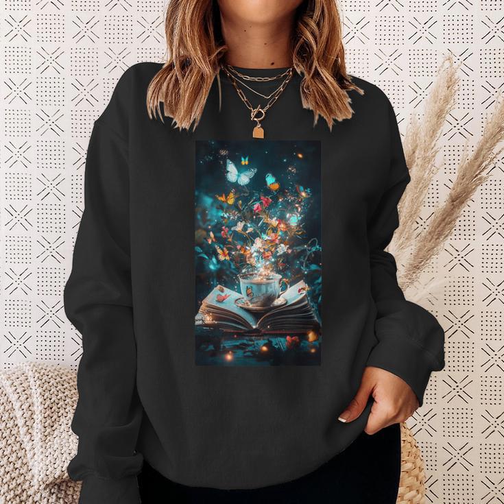 Cosmic Botanical Book Lover Reading Sweatshirt Gifts for Her Cosmic Botanical Book Lover Reading Sweatshirt Gifts for Her