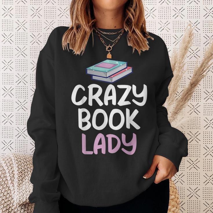 Crazy Book Lady Book Lover Sweatshirt Gifts for Her