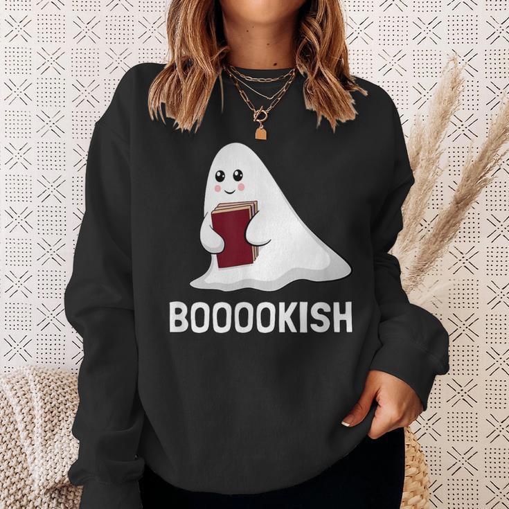 Cute Bookish Halloween Ghost Readers And Book Lovers Sweatshirt Gifts for Her