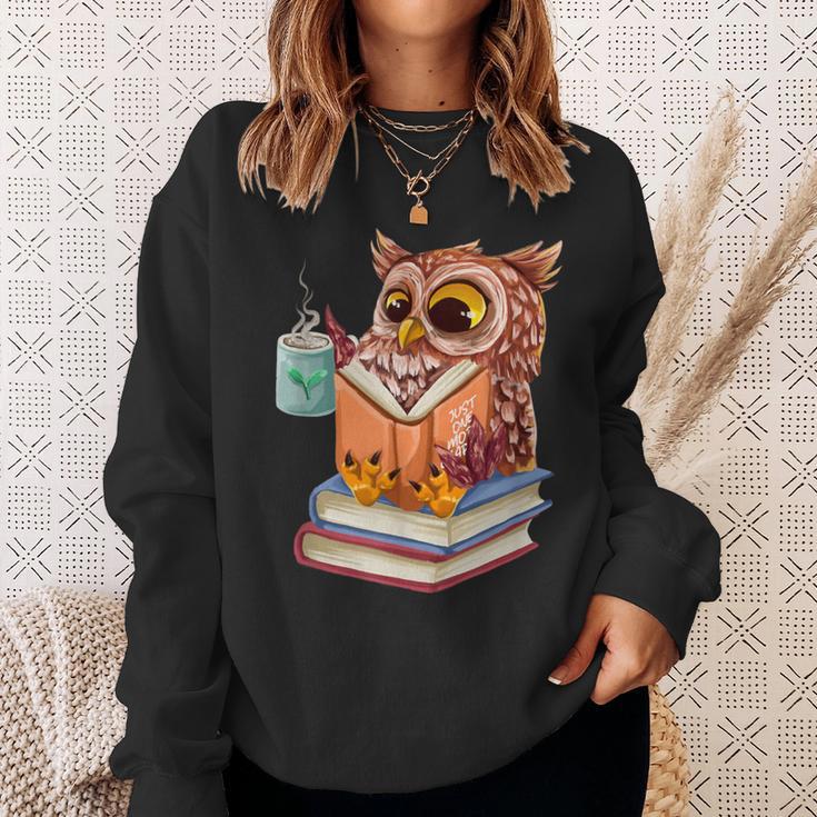 Cute Owl Reading Book And Drinking Tea Reading Rat Bookworm Sweatshirt Gifts for Her Cute Owl Reading Book And Drinking Tea Reading Rat Bookworm Sweatshirt Gifts for Her