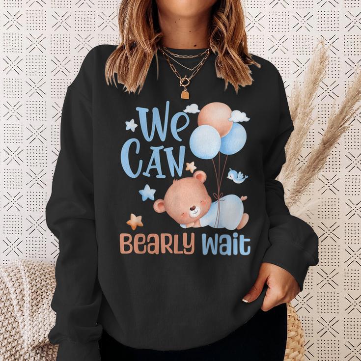 Cute We Can Bearly Wait For Gender Neutral ベビーシャワーパーティー スウェットシャツ 彼女への贈り物