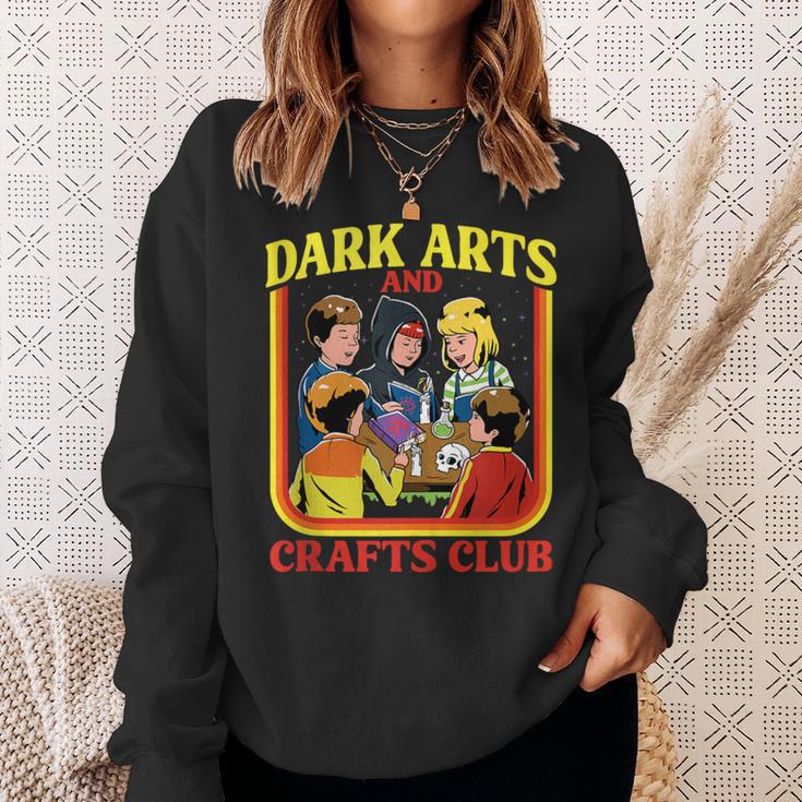 Dark Arts And Crafts Club Retro Witchy Book Cover Sweatshirt Gifts for Her