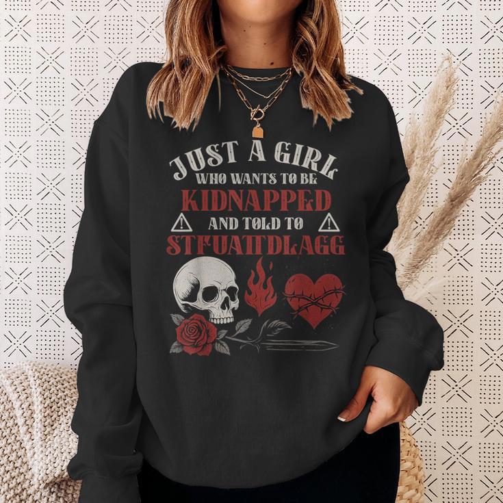 Dark Romance Smutt Books Merch STFUATTDLAGG Kidnapped Sweatshirt Gifts for Her