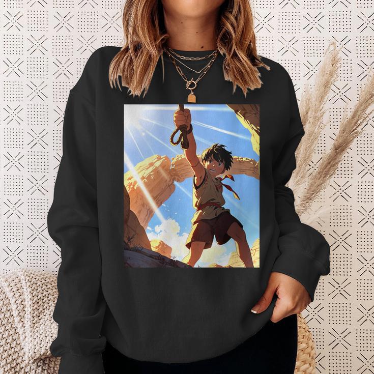 David And Goliath Bible Book Samuel King David Anime Manga Sweatshirt Gifts for Her David And Goliath Bible Book Samuel King David Anime Manga Sweatshirt Gifts for Her