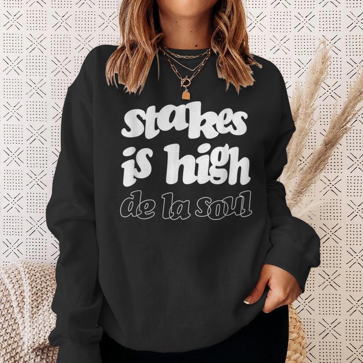 De Laoul 「Stakes Is High」 スウェットシャツ 彼女への贈り物