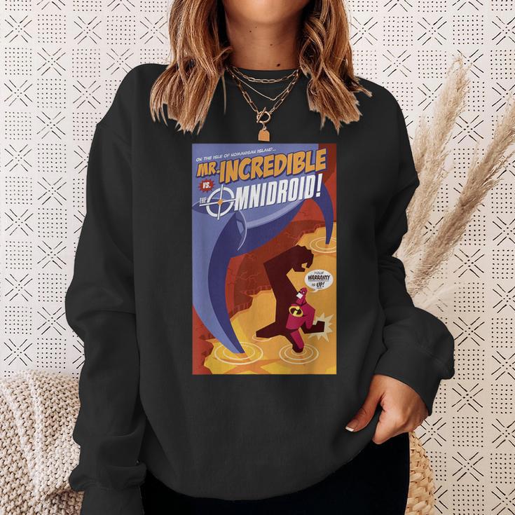 Disney Pixar The Incredibles Omnidroid Comic Book Cover Sweatshirt Gifts for Her Disney Pixar The Incredibles Omnidroid Comic Book Cover Sweatshirt Gifts for Her