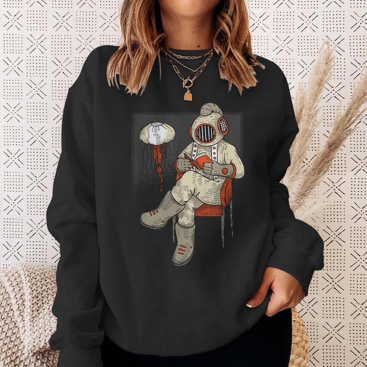 Diving Book Reading Sweatshirt Gifts for Her Diving Book Reading Sweatshirt Gifts for Her