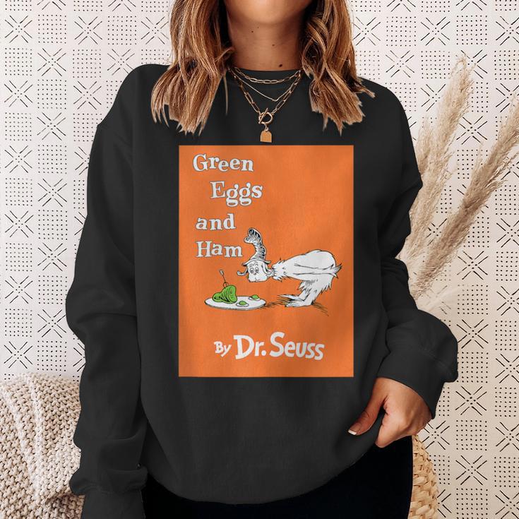 Dr Seuss Green Eggs And Ham Book Cover Sweatshirt Gifts for Her