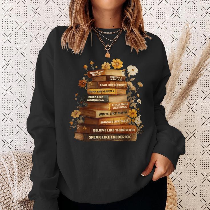 Dream Like Martin Floral Book History Month Women Men Sweatshirt Gifts for Her
