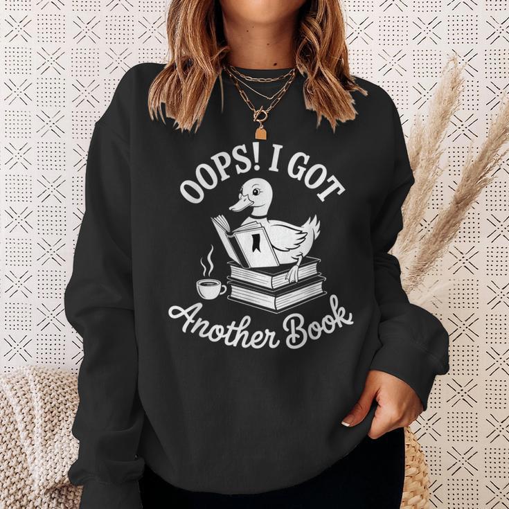 Duck Reader Oops I Got Another Book Sweatshirt Gifts for Her Duck Reader Oops I Got Another Book Sweatshirt Gifts for Her