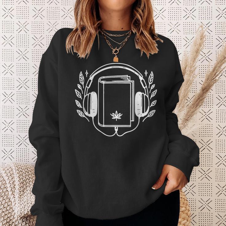 Easily Distracted By Audiobooks Book Lover Sweatshirt Gifts for Her