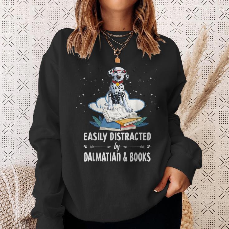 Easily Distracted By Dalmatian And Books Dog & Book Lover For Men Women Kids Sweatshirt Gifts for Her Easily Distracted By Dalmatian And Books Dog & Book Lover For Men Women Kids Sweatshirt Gifts for Her