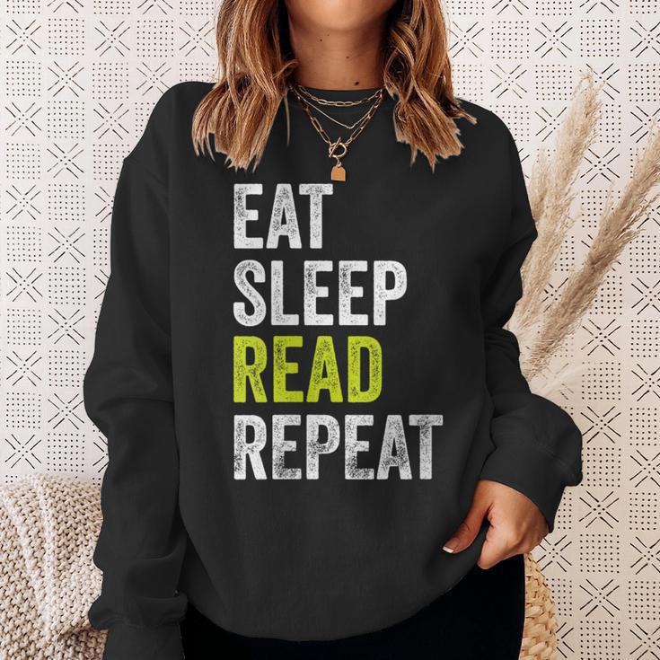 Eat Sleep Read Repeat Book Reader Bookworm Sweatshirt Gifts for Her Eat Sleep Read Repeat Book Reader Bookworm Sweatshirt Gifts for Her