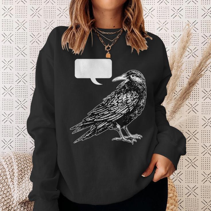 Edgar Allan Poe Nevermore Open To Interpretation Raven シャツ スウェットシャツ 彼女への贈り物