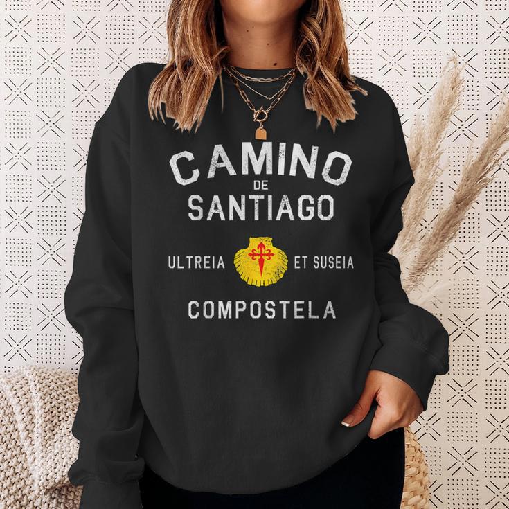 El Camino Deantiago Buen Caminot James Way ハイキングギフト スウェットシャツ 彼女への贈り物