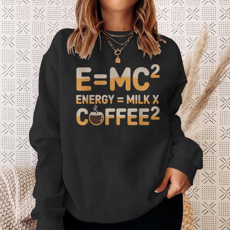 EMc2物理学が語る、コーヒーを介したオタクのダジャレ・エネルギー スウェットシャツ 彼女への贈り物