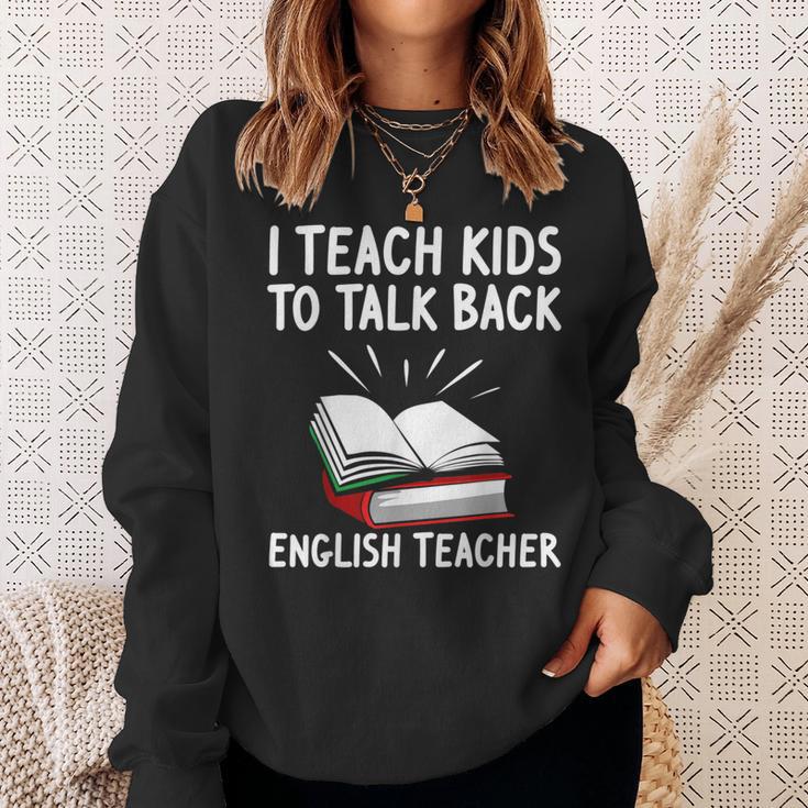 English Teacher Outfit Book Graphic English Grammar Lessons For Men Women Sweatshirt Gifts for Her
