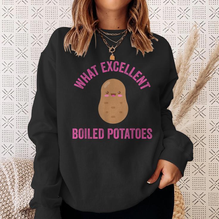 What Excellent Boiled Potatoes Literature Book Kawaii Potato Sweatshirt Gifts for Her What Excellent Boiled Potatoes Literature Book Kawaii Potato Sweatshirt Gifts for Her