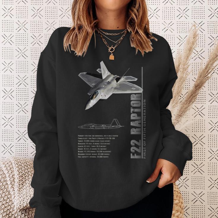 F-22 ラプター ジェット戦闘機仕様 スウェットシャツ 彼女への贈り物