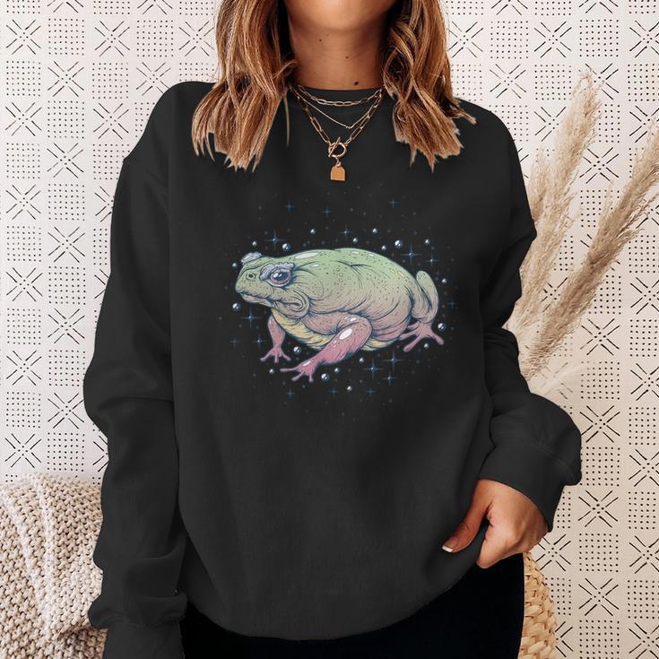 Fae Fairy Witchy Whimsigoth Goblincore Cottagecore Toad Frog スウェットシャツ 彼女への贈り物