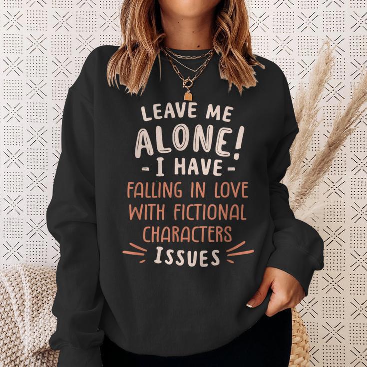 Falling In Love With Fictional Characters Book Movie Lover Sweatshirt Gifts for Her
