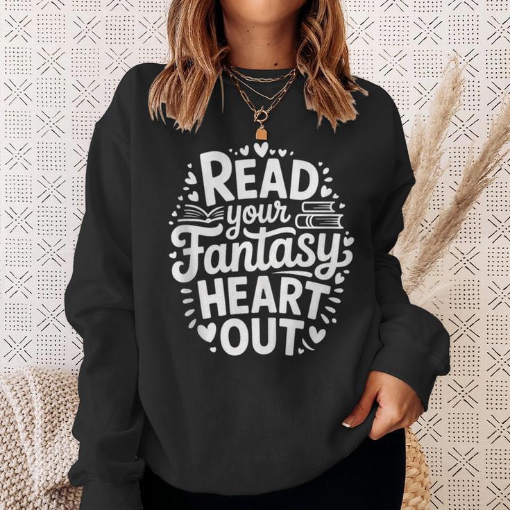 Fantasy Books Enthusiasts Men Women Kids Book Club Bookworm Sweatshirt Gifts for Her
