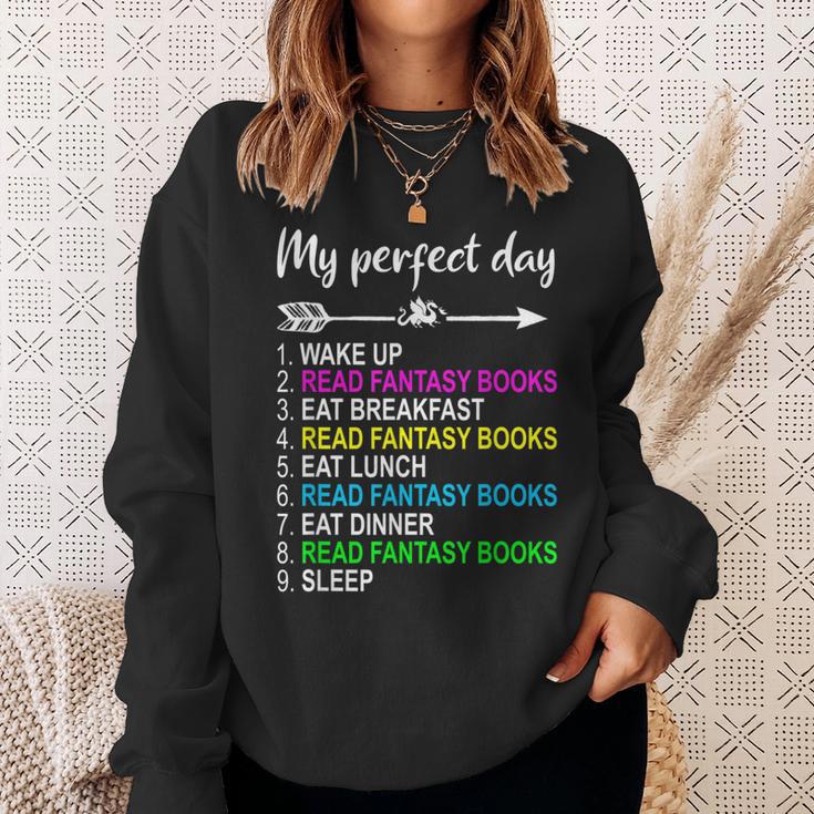 Fantasy Books Shirt Perfect Day Reading Fantasy Lover Sweatshirt Gifts for Her