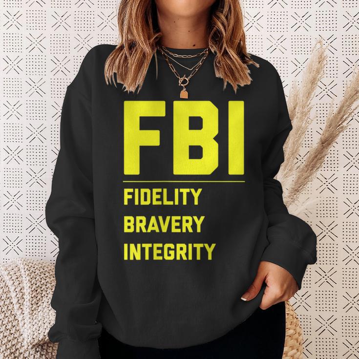 Fbi Motto 「Fidelity Bravery Integrity」 法執行機関 スウェットシャツ 彼女への贈り物